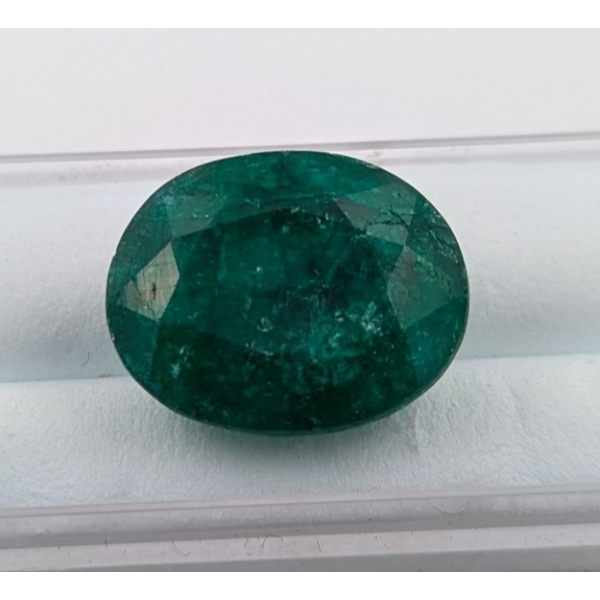 15 ct Certified Brazilian Emerald Gemstone Oval Cut ($22,500 Appraisal)