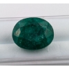Image 1 : 15 ct Certified Brazilian Emerald Gemstone Oval Cut ($22,500 Appraisal)