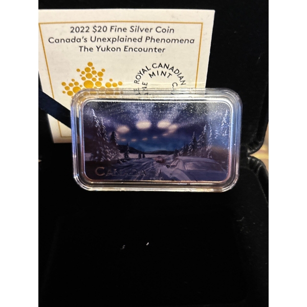 2022 $20 Canada's Unexplained Phenomena: The Yukon Encounter - Pure Silver Coin