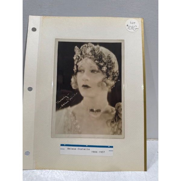 Helene Costello Autograph