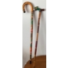 Image 5 : Lovely Potted Plant (Dragon Tree) w/ Large Dijon Vase Full of Collectible Walking Sticks Incl. 1966