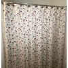 Image 2 : Merlot & Gold Motif Bathroom Bundle - Floral Shower Curtain Wall Hangings Decor & More