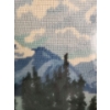 Image 2 : Needlepoint of Mountain Scene and Canoe 16 X 23