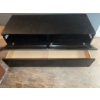 Image 2 : Black Media Console with Flip-Down Door and Storage Drawer