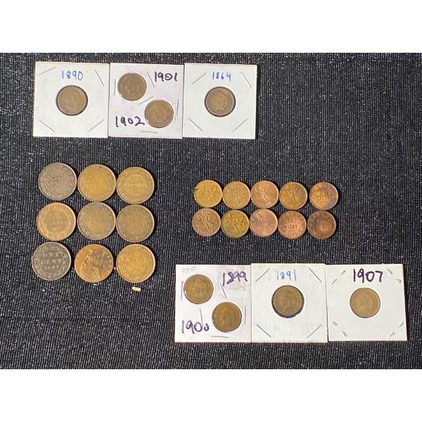 Canadian & American Pennies