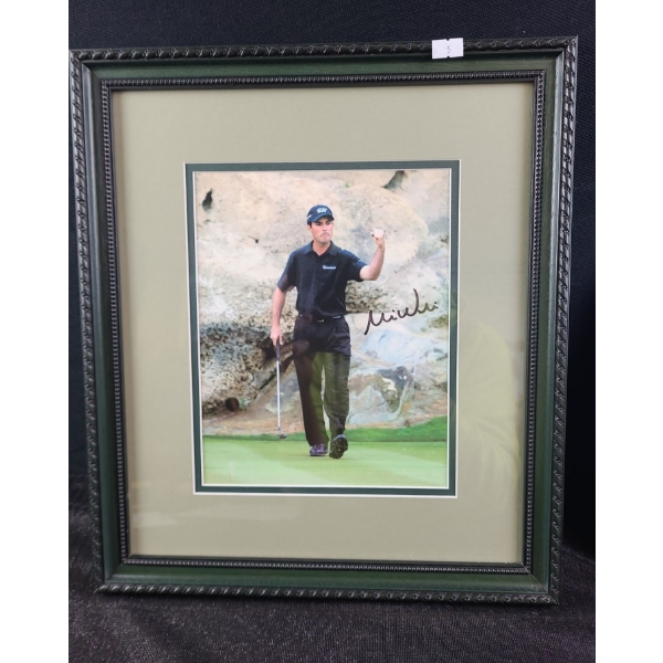 Autographed Photo of Mike Weir 14.5 X 16.5, Measured w/ Frame