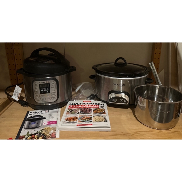  Kitchen Collection Including Instant Pot Pressure Cooker Model DUO Mini, Crockpot and More 