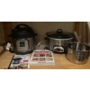 Image 1 :  Kitchen Collection Including Instant Pot Pressure Cooker Model DUO Mini, Crockpot and More 