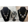 Image 1 : Stamped .925 Silver Bracelets and Necklaces with Sodalite, Druzy, Jade, Pearls, Jasper