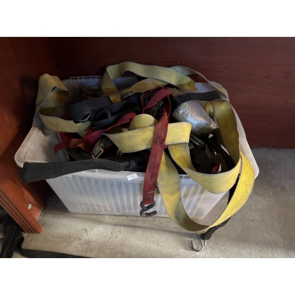 Heavy Duty Tie Down/Ratchet Straps Collection w/ Tote