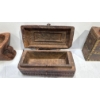 Image 5 : Wooden Funnel and Intricately Carved Boxes