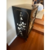 Image 2 : Vintage Black Laquared Hand Painted Cabinet 21x14x36