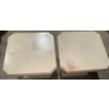 Image 3 : Two Square Shaped Side Tables w/ Bottom Wooden Base (Very Different!)