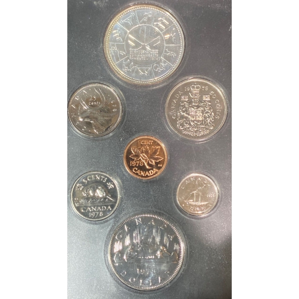 1978 XI Commonwealth Games Silver & Nickel Dollar Specimen Set