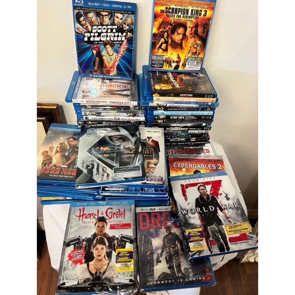 huge collection of blue ray movies
