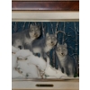 Image 2 : Canadian Wilderness 3D Wolf Resin Wolf Art 16x14 Winter