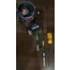 Image 1 : Survivalist Essentials - Fishing Rod Bungee Cords Deet Camp Fuel Quad Battery Metal Bucket & more