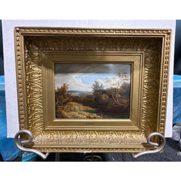 E. Palmer Two Small Landscapes in Oil 9.5Wx7H