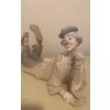 Image 2 : LLADRO Porcelain Resting Clown w/ Beret & Beach Ball 16.5L 
