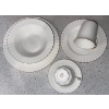Image 4 : Royal Albert 8pc Set Of Bone China "Val D'or" Edition  Cups Saucers Big Plates Small Plates Serving 