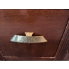 Image 2 : Wooden Desk with Brass Drawer Pulls