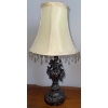 Image 5 : Vintage Book Case w/ Tiffany Style Lamp (Cracked) Tasseled Table Lamp Decor & More