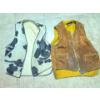 Image 1 : Cowhide Design Vest And Golden Boy Labelled Leather Vest