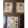 Image 1 : Framed Canadian Penny, Nickle and Dollar sets 