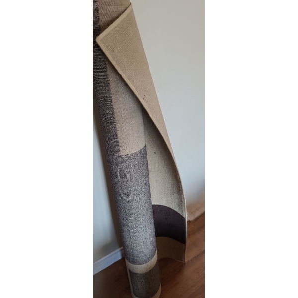 Neutral Tone Area Rug 64 X 92.5, 100% Special Silky P.P Heat Set Yarn 