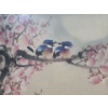 Image 2 : Asian Birds in Tree Painting 32 X 26, Framed Under Glass, Signed by Pauly Wong