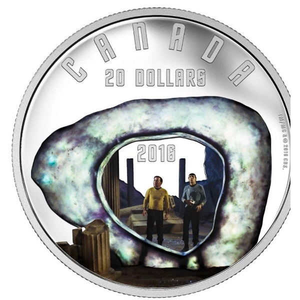 2016 $20 Star Trek: The City on the Edge of Forever - Pure Silver Coin