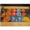 Image 1 : Assortment of conservation Hunter, education patches and a.m. Panasonic radio.