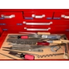 Image 7 : Mastercraft Rolling Tool Chest- Red Multiple Drawered Tool Box Full Of Various Tools & Garage Goodie