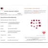 Image 3 : 2.6 ct Certified Untreated Ruby gemstone Parcel ($5,200 Appraisal)