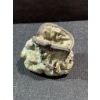Image 6 : Lot: Brass Blowtorch, Flat Iron, Carved Masks, Figurines, and More