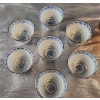 Image 3 : Gorgeous Glass Swan Bowl and Collectable Vintage Chinese Porcelain Cups