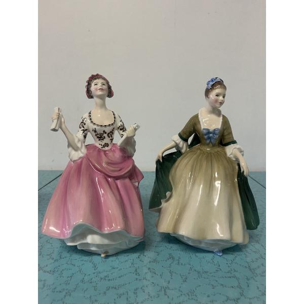 Royal Doulton "Ballad Seller" and Royal Doulton "Elegance"