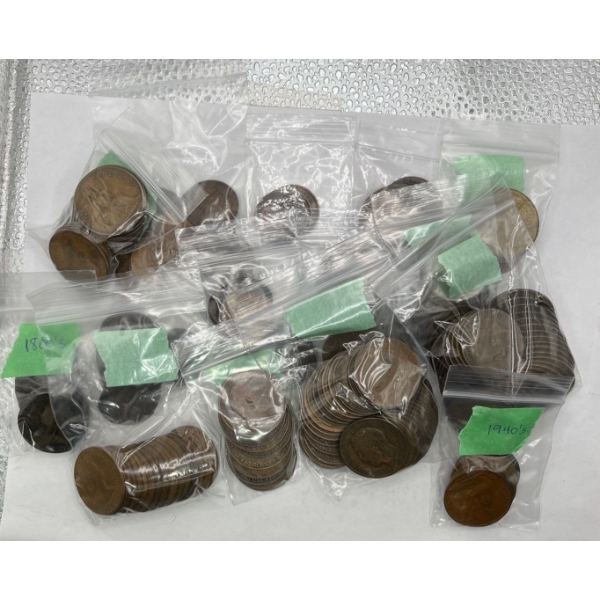 Late 1800s, Early/Mid 1900s British Pennies and Half Pennies