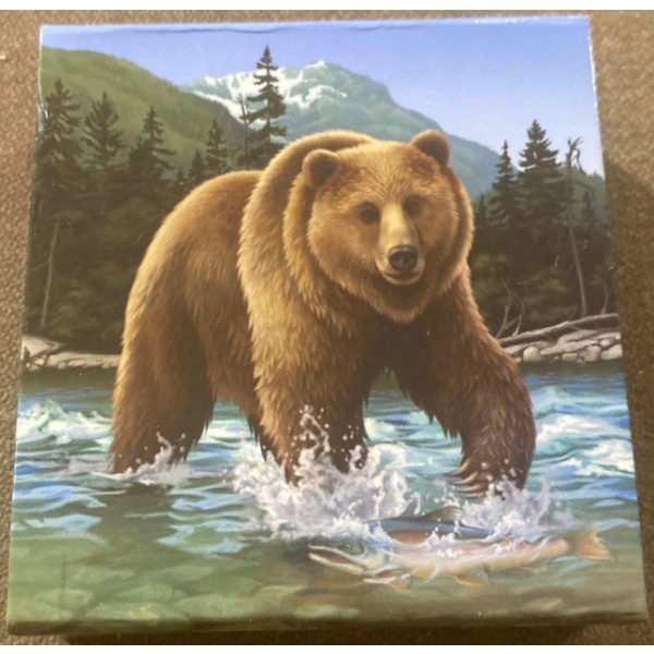 2014 The Grizzly $100 One Troy Ounce Fine Silver Coin 