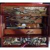 Image 1 : Vintage Red Toolbox w/ Various Vintage Tools 