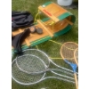 Image 5 : Complete Summer Yard & Games Pack  Frisbees, Sled, Croquet Set, Badminton, Ping Pong, Football, Lawn