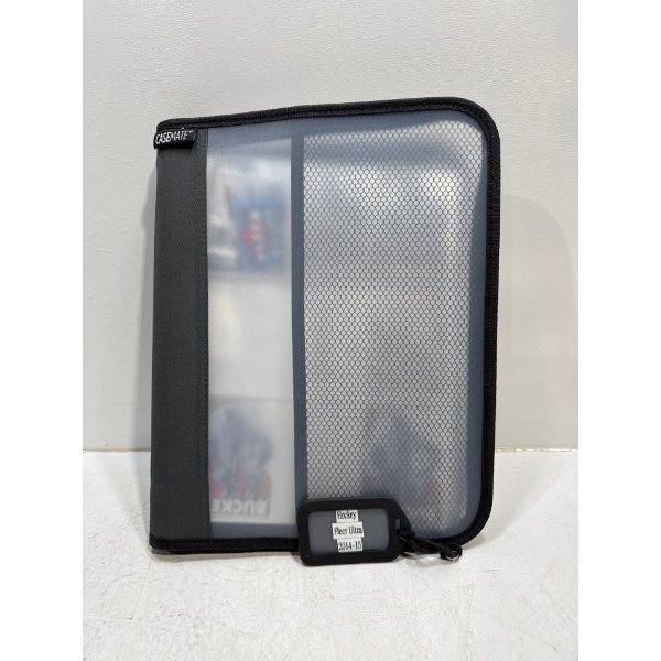 Binder of Fleer Ultra 2014-15 Hockey Cards