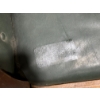 Image 7 : Wooden Green Leather Rolling Bench (52Wx20Dx40.5H seat 17H)