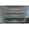Image 3 : Small Two Drawer Filing Cabinet w/Plastic Storage Dressers  14"w x 18"d x 27"tall