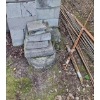 Image 1 : Concrete Patio Blocks(Cubes 15 X 8 X 8), Copper and Metal Pipes/ Rods, Bin w/ Bricks 