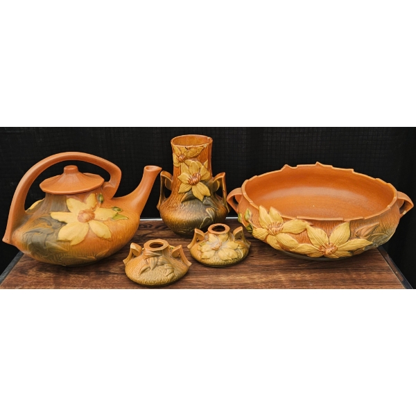 Roseville Pottery "Clematis" '1158-2' Set