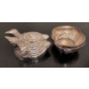 Image 5 : Gorgeous Art Pottery & Stamped Sterling Bird Box 59g - Ash Glaze Raku 