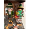 Image 2 : Seasonal Decor - Hunter Nutcrackers (16T), Decorative Easter Bunnies, Hangable Wood Bunnies & Eggs