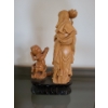 Image 2 : Hand Carved Boxwood Statue - 6W, 10T