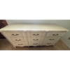 Image 4 : French Provincial Nine-Drawer Dresser in Off-White Finish
